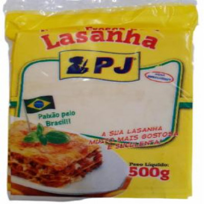MASSA ESPECIAL PARA LASANHA 500 GRAMAS PJ