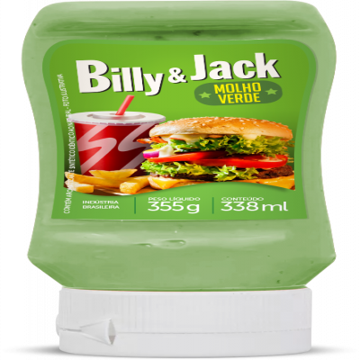 MOLHO KISABOR VERDE BILLY JACK 355ML