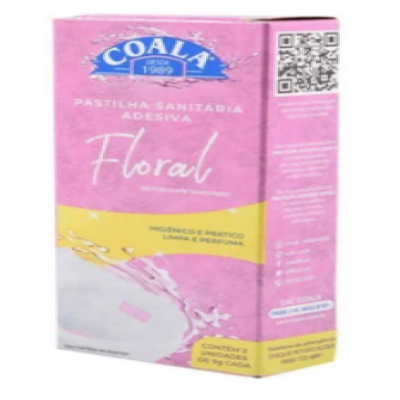 PASTILHA ADESIVA SANITÁRIA FLORAL C/2 COALA