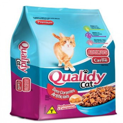 RAÇÃO GATO QUALIDY CAT CARNE 500GRAMAS