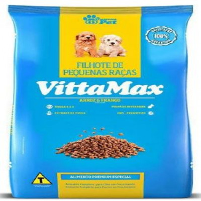 RAÇÃO PARA CÃES VITTAMAX RAÇA PARA FILHOTE 1KG