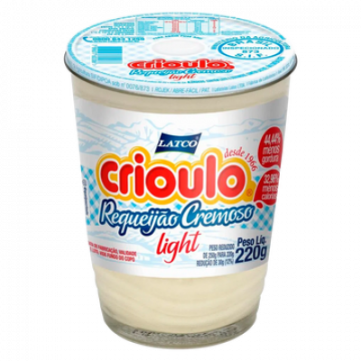 REQUEIJÃO CRIOULO LIGHT 220 GRAMAS