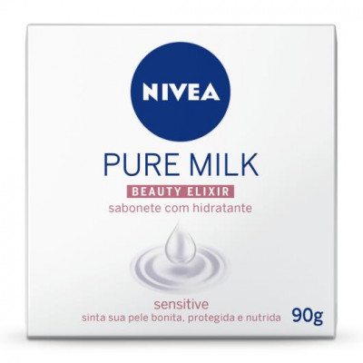 SABONETE NÍVEA 90 GRAMAS PURE MILK SENSITIVE