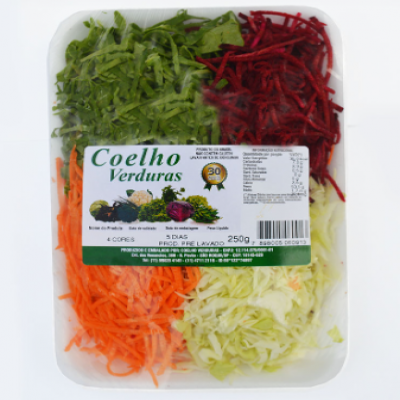 PRE LAVADOS 4 CORES 250G COELHO VERDURAS