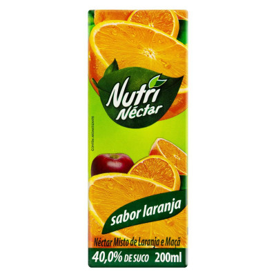 SUCO PRONTO NUTRINECTAR LARANJA 200ML