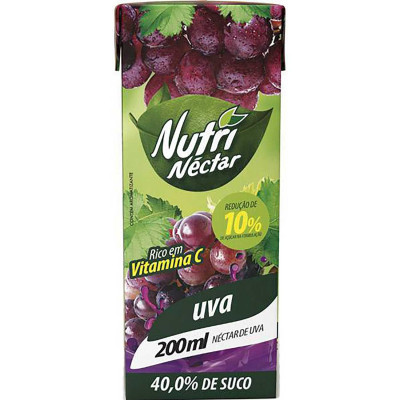 SUCO PRONTO NUTRINECTAR UVA 200ML