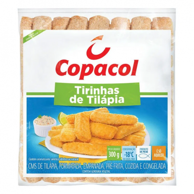 TIRINHAS TILAPIA EMPANADO CONGELADO 300G