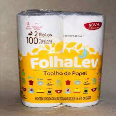 TOALHA DE PAPEL FOLHALEV 2UN BRANCA