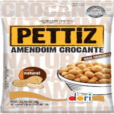 AMENDOIM DORI PETTIZ CROCANTE NATURAL 120 G