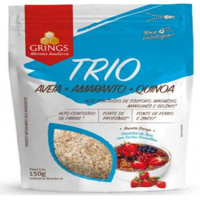 AVEIA+AMARANTO+QUINOA GRINGS 150 G