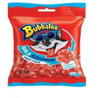 BALA BUBBALOO MORANGO CITRICO 82,5 GRAMAS