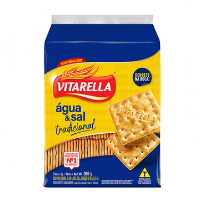 BISCOITO VITARELLA CRACKER AGUA E SAL 350 G