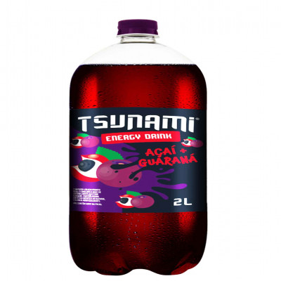 ENERGÉTICO TSUNAMI AÇAI COM GUARANÁ 2 LITRO