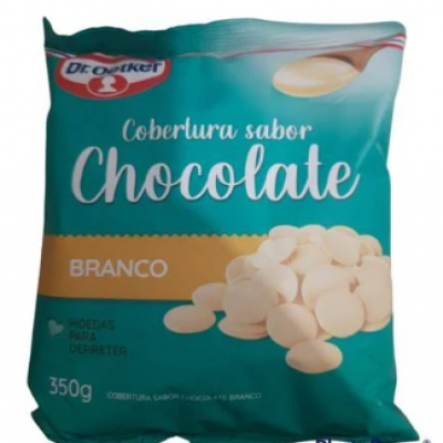 COBERTURA DR.OETKER CHOCOLATE BRANCO MOEDA 350 G