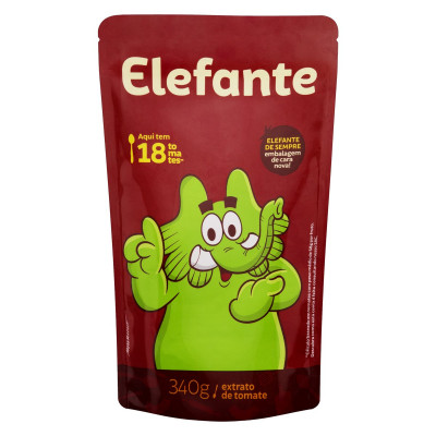 EXTRATO DE TOMATE ELEFANTE SACHE 340 GRAMAS