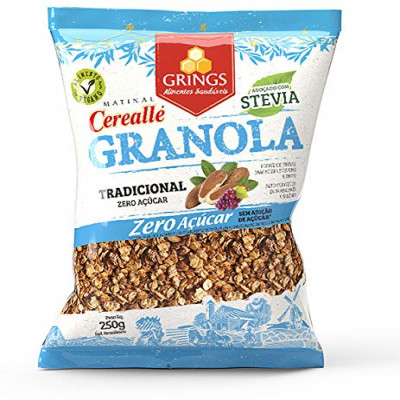 GRANOLA GRINGS CEREALLE TRADICIONAL ZERO AÇÚCAR 250 GRAMAS