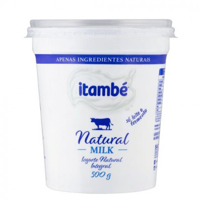 IOGURTE NATURAL MILK ITAMBÉ 500 GRAMAS