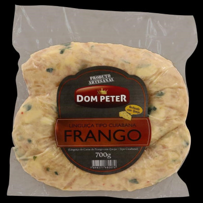 LINGUICA DOM PETER FRANGO CUIABANA COM QUEIJO 700 G