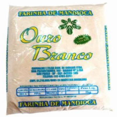 FARINHA MANDIOCA.OURO BRANCO 1KG GROSSA