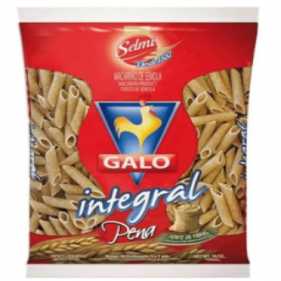 MACARRÃO GALO INTEGRAL 500G PENA