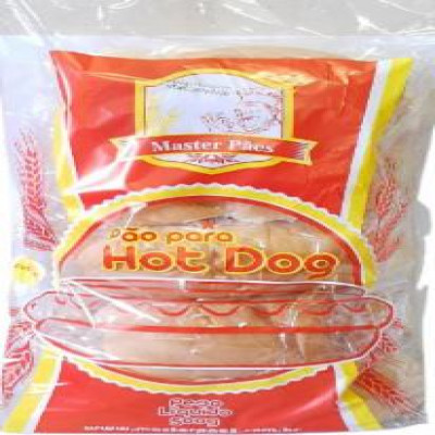 PÃO HOT DOG MASTER 500 GRAMAS COM 10