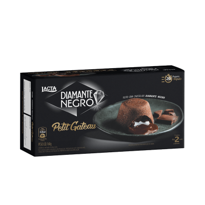 PETIT GATEAU DIAMANTE NEGRO 160 GRAMAS