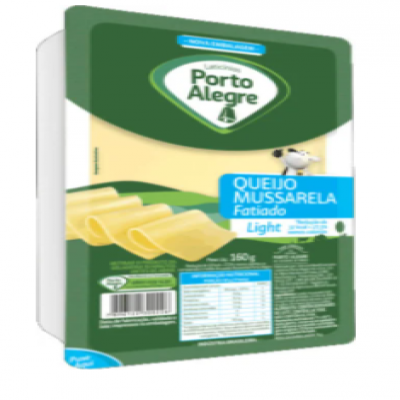 MUSSARELA PORTO ALEGRE LIGHT FATIADA150 G