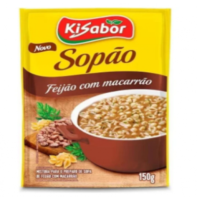 SOPÃO FEIJÃO COM MACARRÃO KISABOR 150G