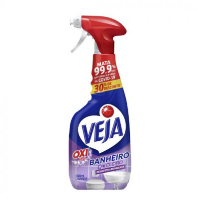 DESINFETANTE BANHEIRO LAVANDA VEJA 500ML GRÁTIS 30% DE DESCONTO