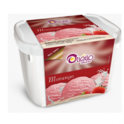 SORVETE TIELLO MORANGO POTE 2 L