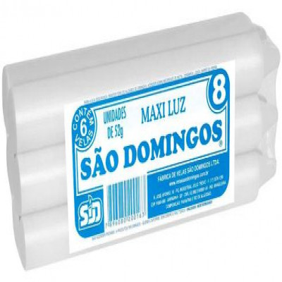 VELA SÃO DOMINGOS MAXI LUZ COM 6