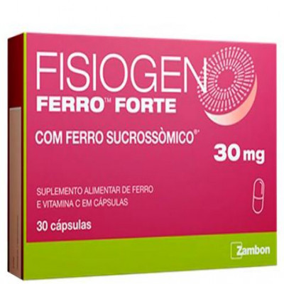 FISIOGEN FERRO FORTE 30 CAPSULAS