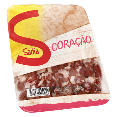 CORAÇÃO DE FRANGO SADIA CONGELADO BANDEJA 1 KG