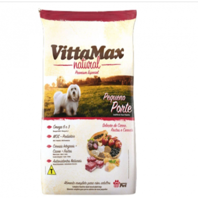 RAÇÃO VITTAMAX NATURAL PEQUENO PORTE 1KG