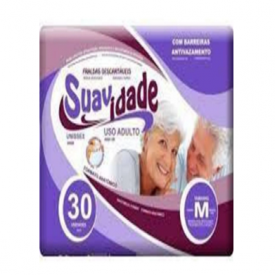 FRALDA GERIÁTRICA SUAVIDADE, M COM 30