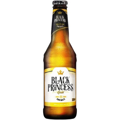 CERVEJA BLACK PRINCESS GOLD PURO MALTE LONG NECK 330ML