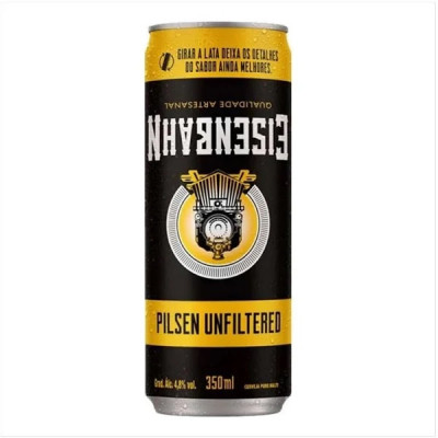 CERVEJA EISENBAHN UNFILTERED PURO MALTE LATA 350ML