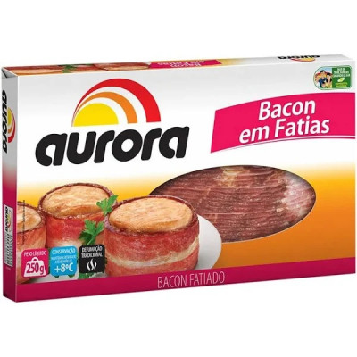 BACON AURORA FATIADO 250G