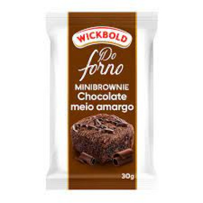 MINIBROWNIE WICKBOLD 30GR CHOCOLATE AMARGO