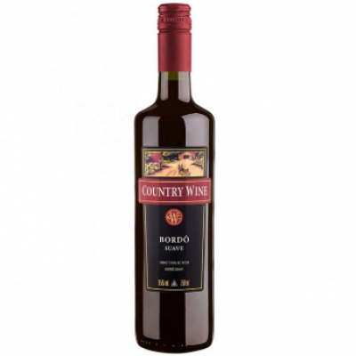 VINHO COUNTRY WINE BORDO MESA SUAVE 750ML