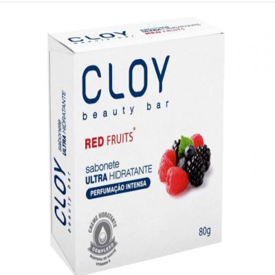 SABONETE CLOY BEAUTY BARRA RED FRUT 80GR