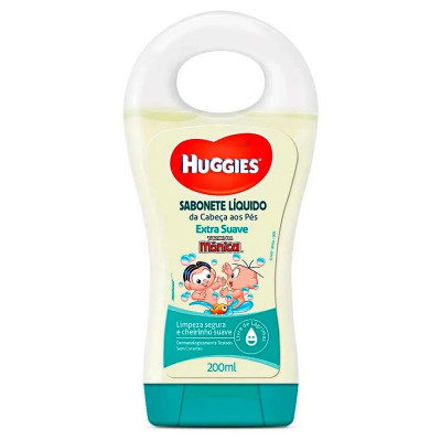 SABONETE LÍQUIDO HUGGIES TURMA DA MÔNICA 200ML