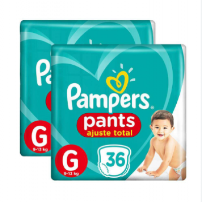 FRALDA PAMPERS PANTS AJUSTE 36 UNIDADES G