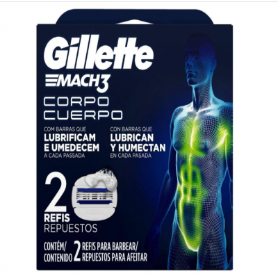 CARGA GILLETTE MACH 3 CORPO COM 2