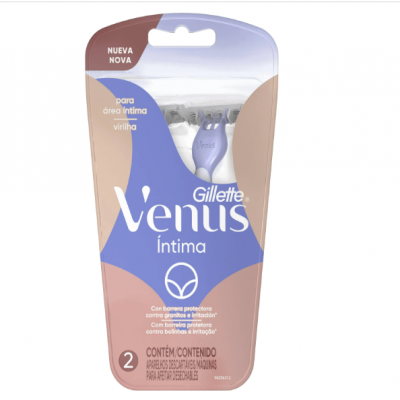 APARELHO GILLETTE VENUS INTIMA CARTELA COM 2