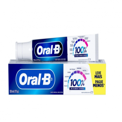 CREME DENTAL ORAL B MENTA REFRESCANTE 175G LEVE+ PAGUE -