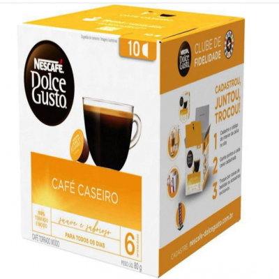 NESCAFE DOLCE GUSTO CAFE CASEIRO C/10 80GR