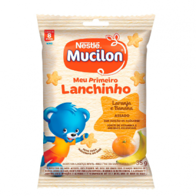 BISCOITO MUCILON MEU PRIMEIRO LANCHINHO LARANJA/BANANA 35GR