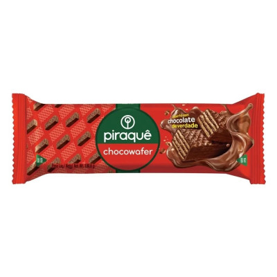 BISCOITO PIRAQUE CHOCOWAFER CHOCOLATE 100,8 GRAMAS