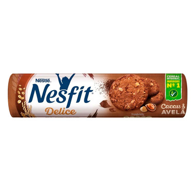 BISCOITO NESTLÉ NESFIT DELICE CACAU E AVELÃ 140GR